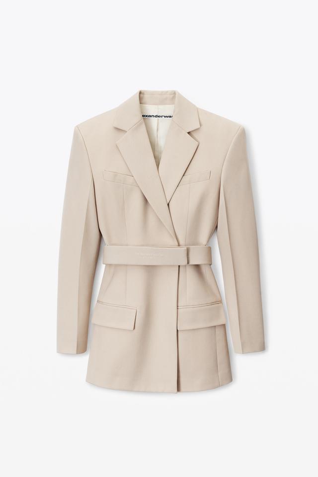 Belted Blazer Dress In Wool Tailoring Product Image