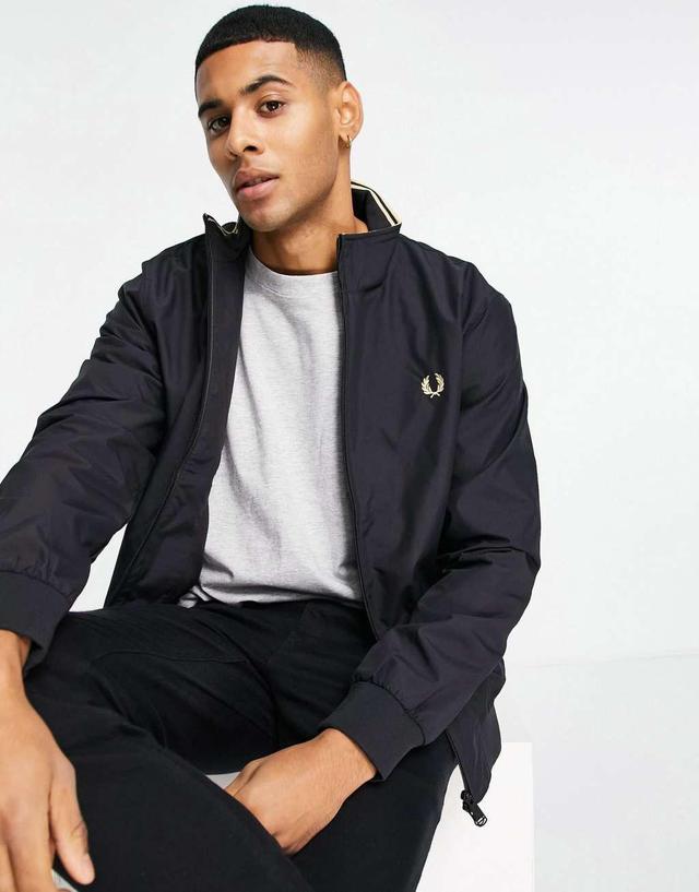 Fred Perry Brentham jacket in black Product Image