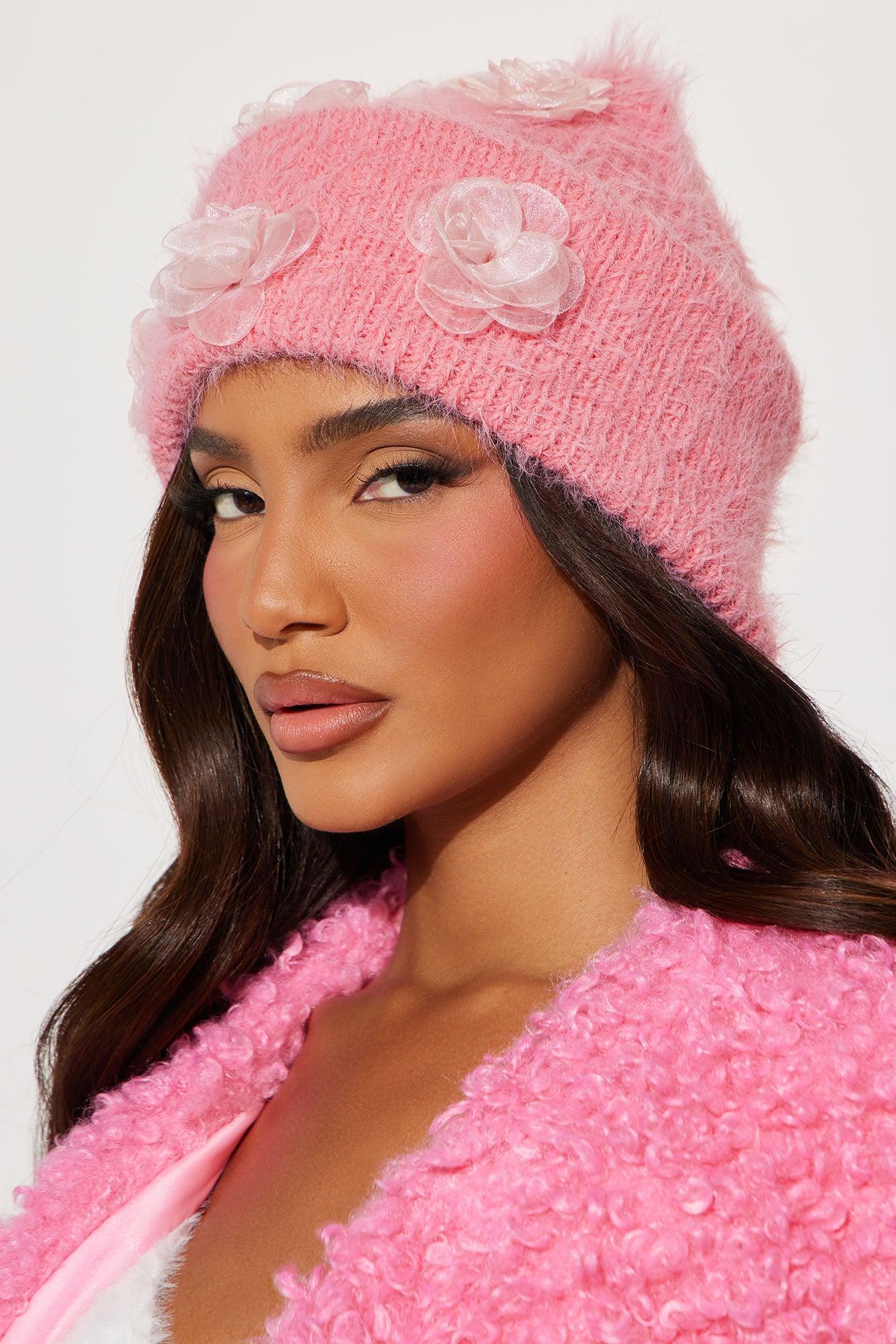 Frosted Florals Beanie - Pink product image