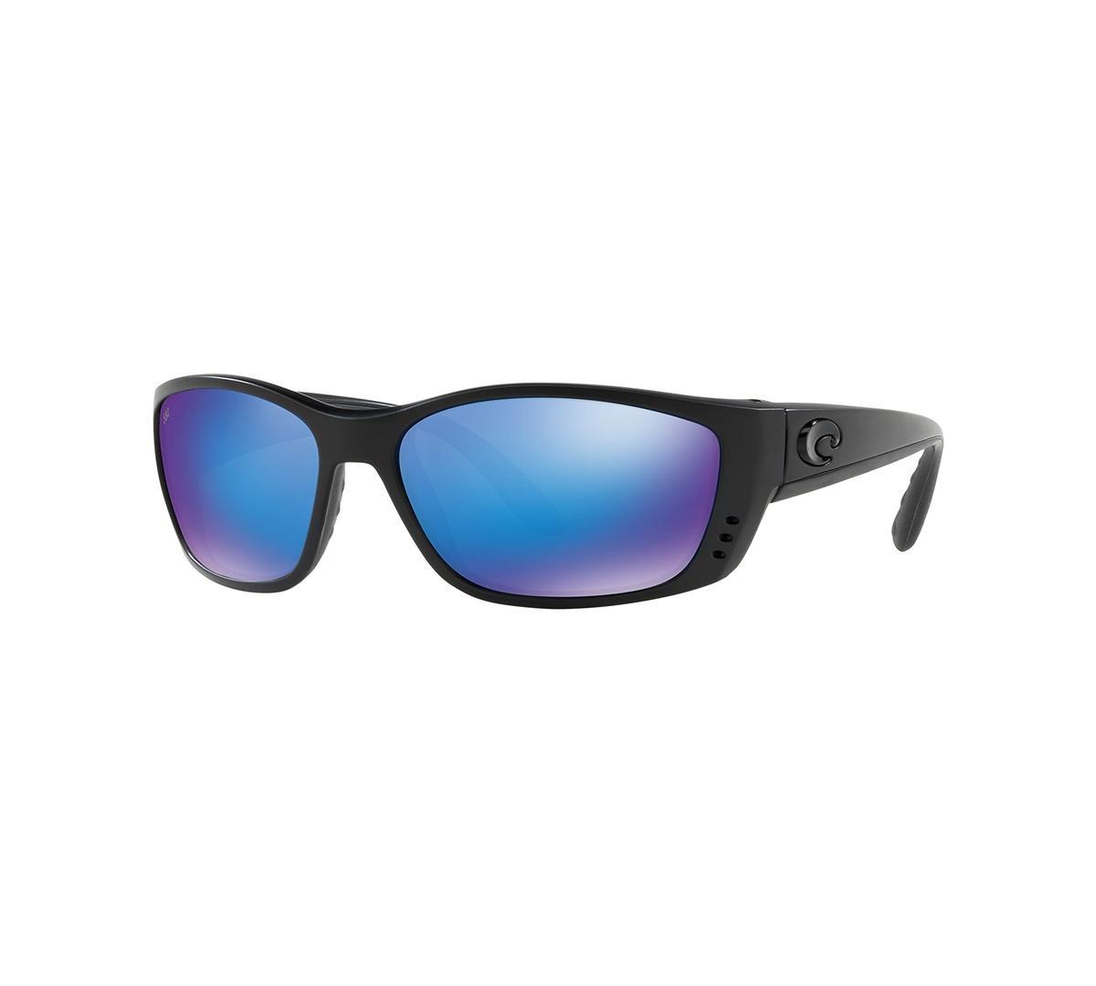 Costa Del Mar Polarized Sunglasses, Fisch 64 - BLACK BLACK Product Image