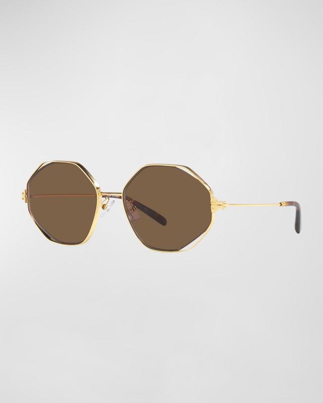 Tory Burch 56mm Irregular Sunglasses Product Image