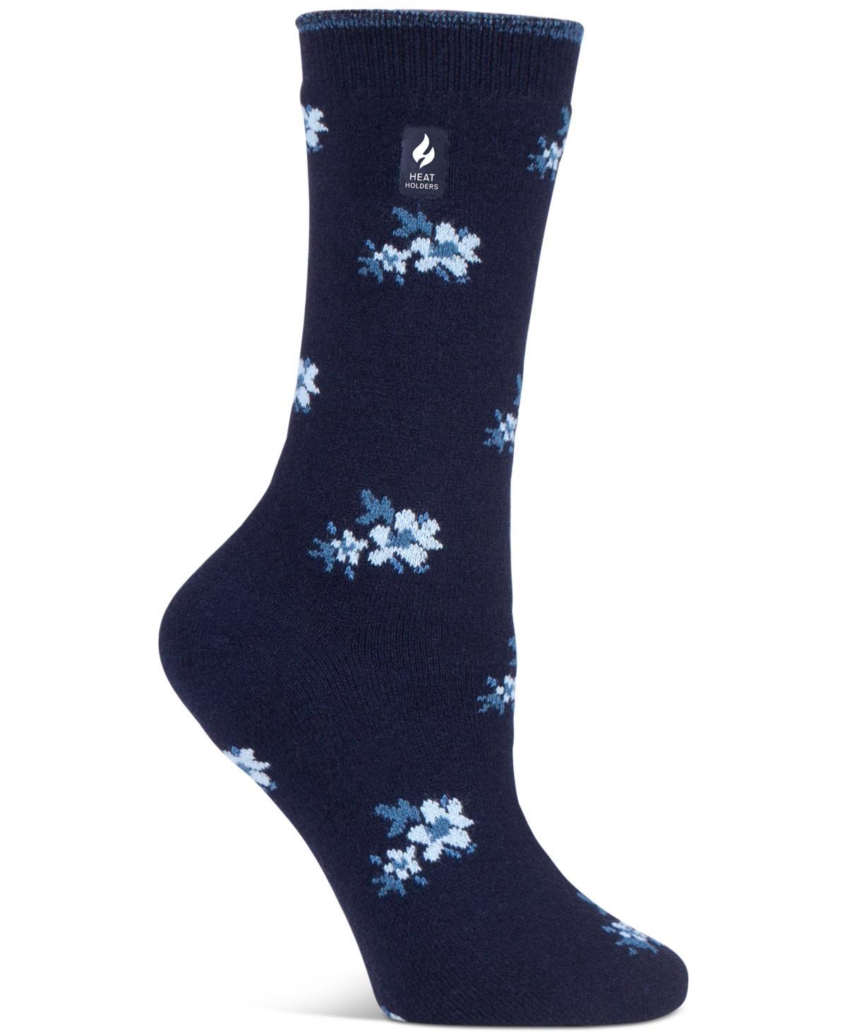 Heat Holders Womens Ultra Lite Bellis Floral Crew Socks Product Image