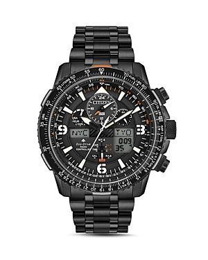 Citizen Mens Eco-Drive Skyhawk A-T Chronograph Stainless Steel Watch JY8075-51E Product Image