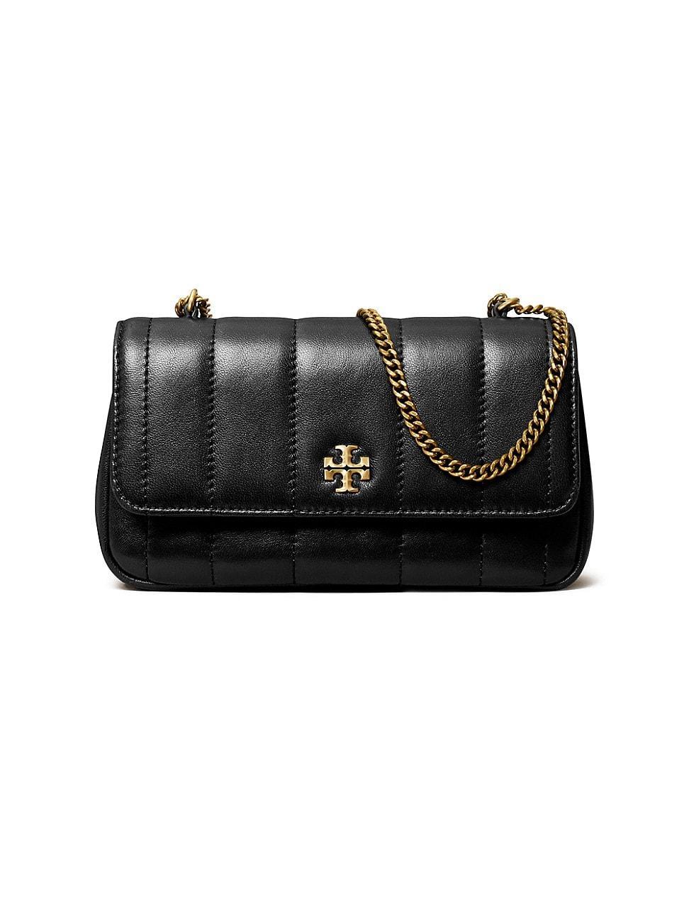 Tory Burch Mini Kira Flap Convertible Quilted Leather Shoulder Bag Product Image