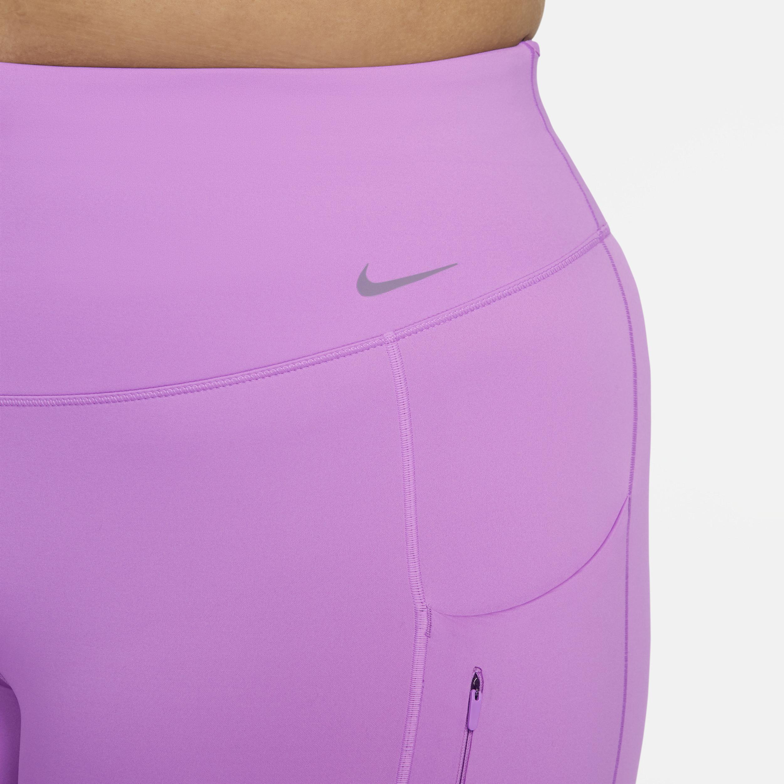 Nike Womens Go Firm-Support High-Waisted Cropped Leggings with Pockets (Plus Size) Product Image