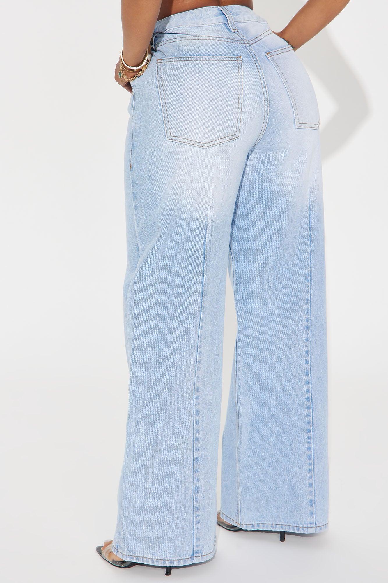 Get Used To It Baggy Jeans - Light Wash Product Image