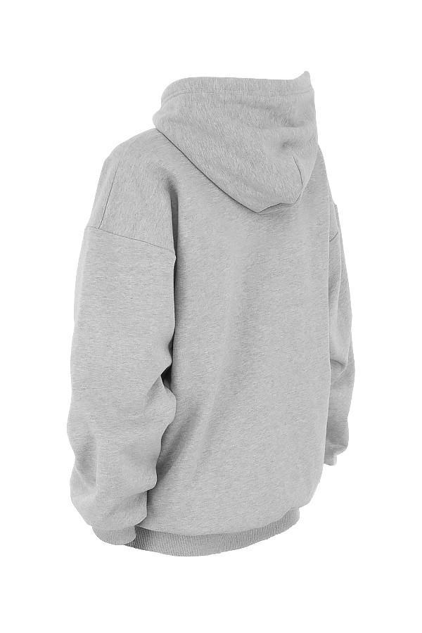 Halo Grey Oversized Hoodie Product Image