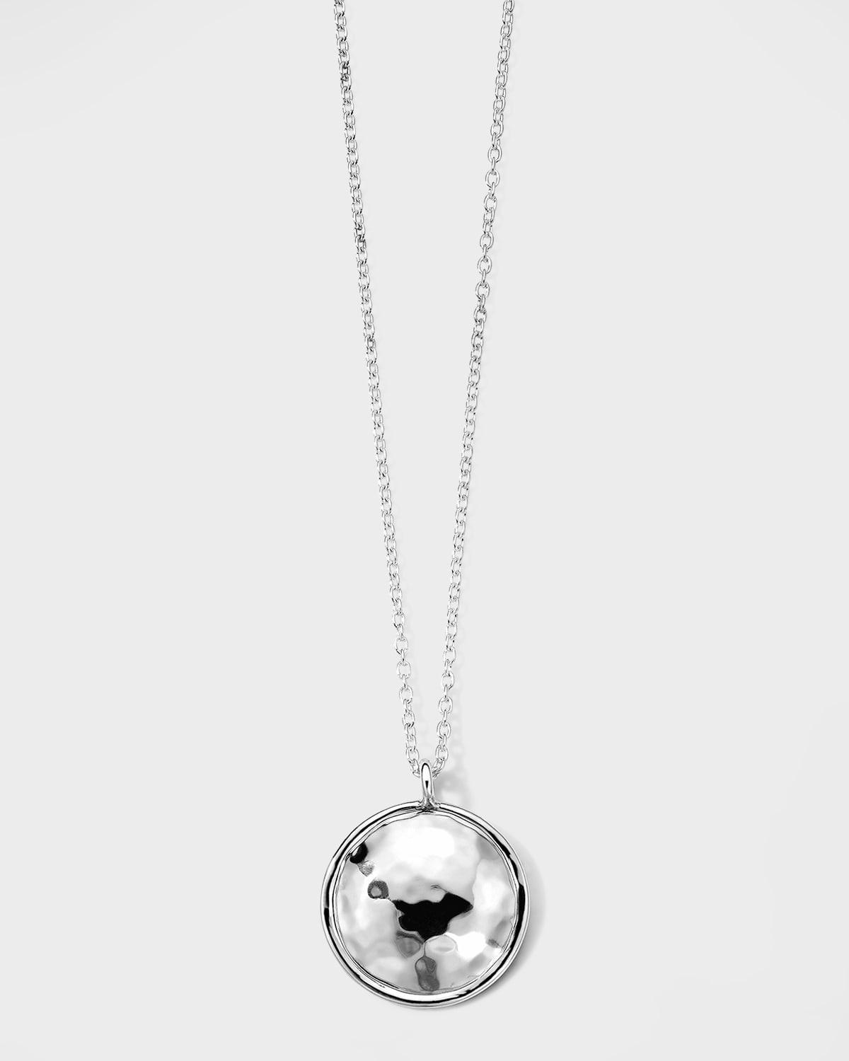 Sterling Silver Classico Goddess Hammered Pendant Necklace Product Image