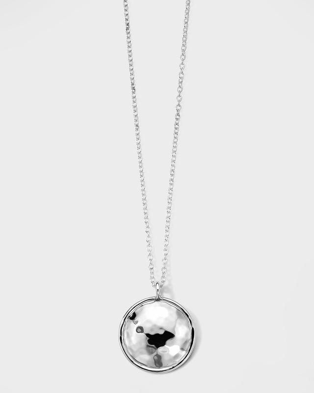 Sterling Silver Classico Goddess Hammered Pendant Necklace Product Image