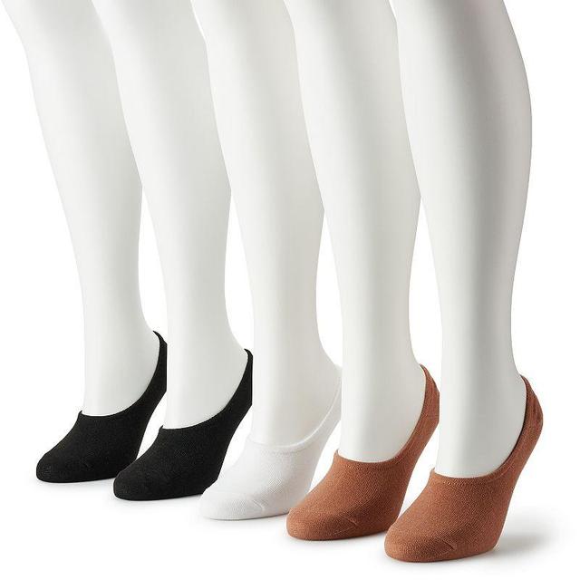 Womens Sonoma Goods For Life 5-Pack Solid Nude Liner Socks Product Image