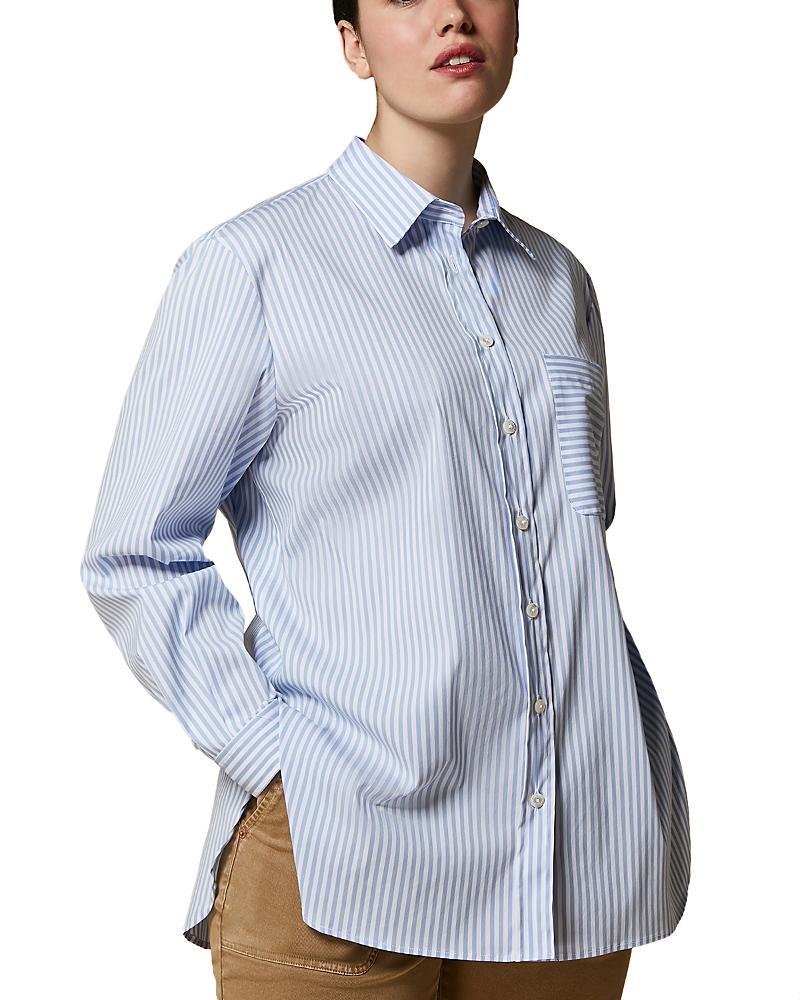 Plus Size Citrato Striped Button-Down Shirt Product Image