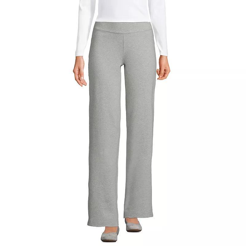 Petite Lands End Starfish Straight-Leg Pull-On Pants, Womens Gray Grey Product Image