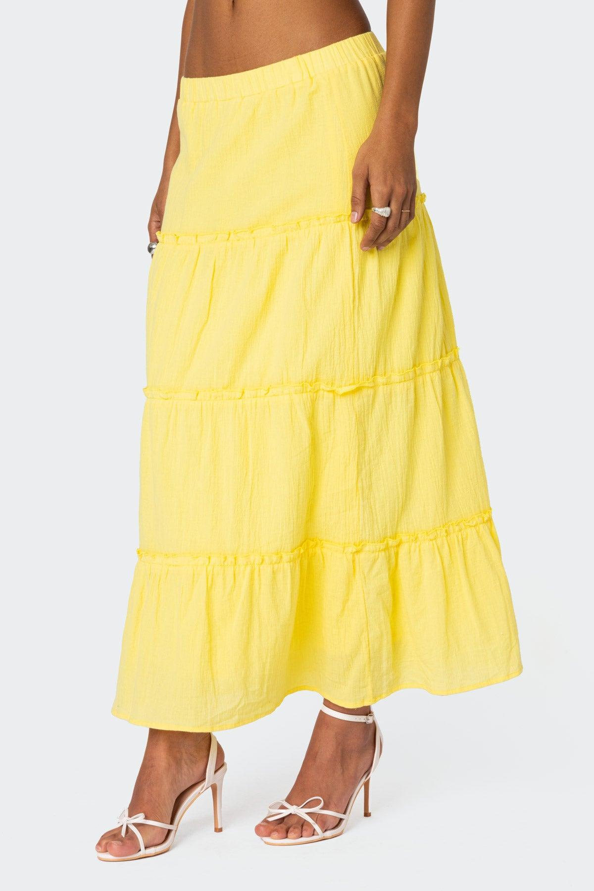 Charlotte Tiered Maxi Skirt Product Image