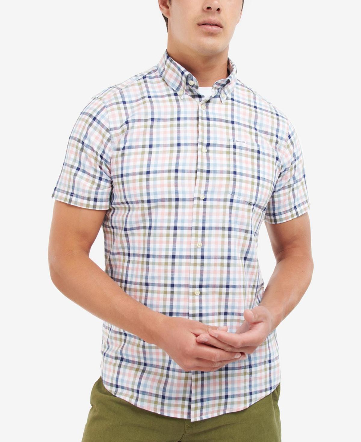 Barbour Mens Kinson Tailored Gingham Short-Sleeve Shirt Product Image