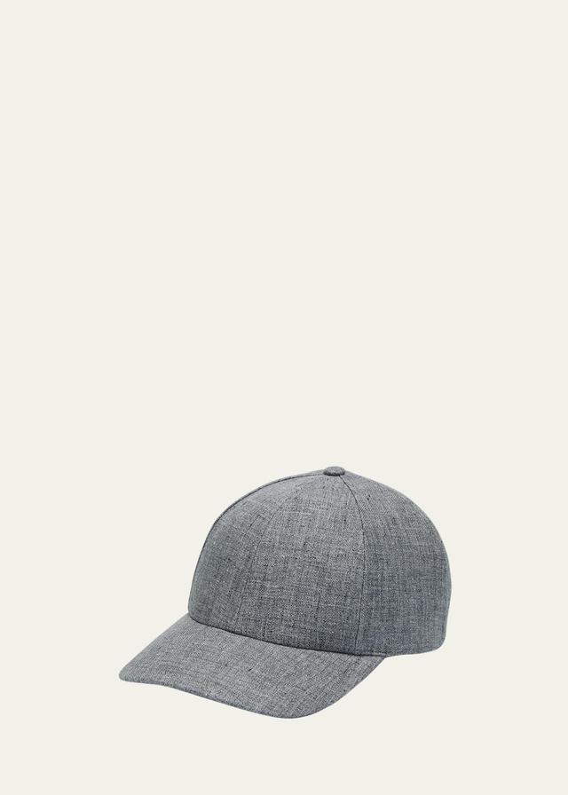 Mens Linen-Blend 6-Panel Baseball Cap Product Image