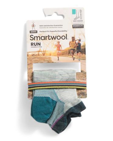 Merino Wool Blend Run Zero Cushion Low Ankle Socks For Women Product Image