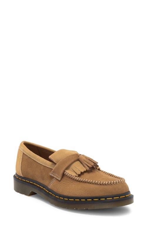 Dr Martens Adrian Tumbled Nubuck Leather Tassel Loafers Product Image