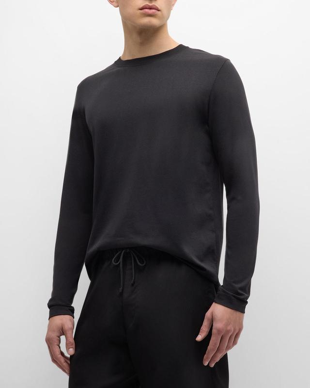 Mens Long-Sleeve Crewneck T-Shirt Product Image