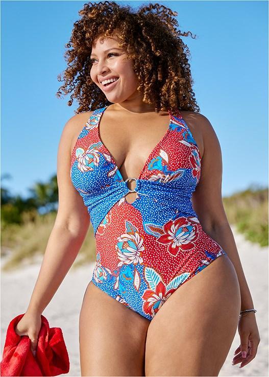 Criss Cross One Piece Product Image