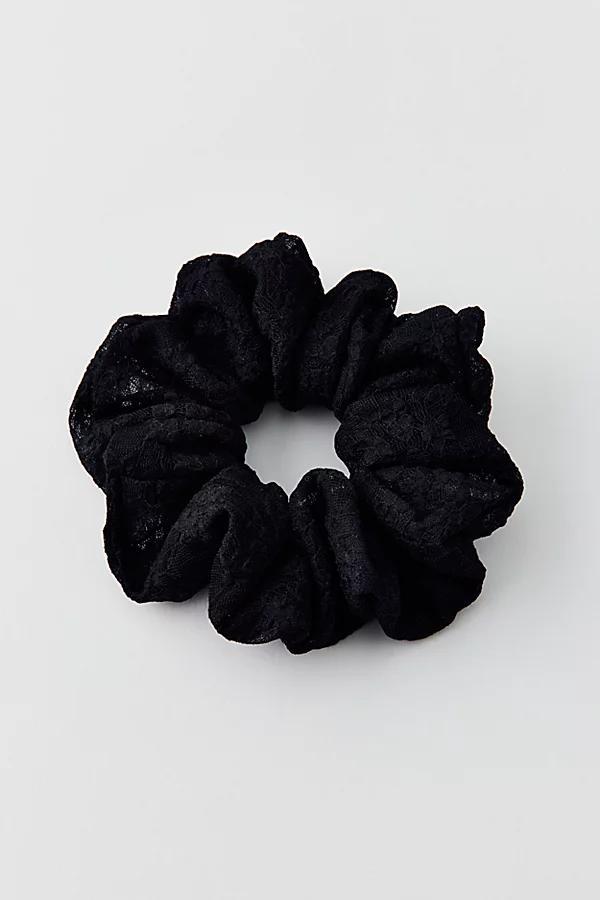 Mesh Lace Scrunchie Womens at Urban Outfitters Product Image