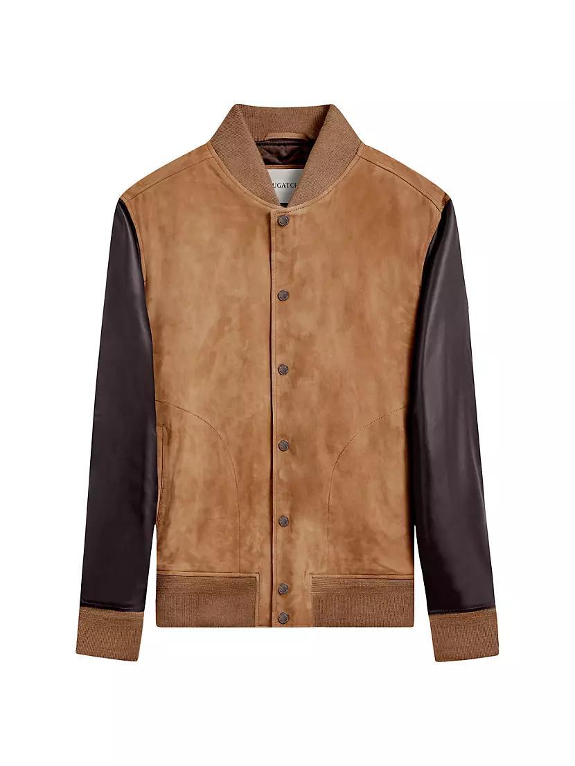 Two-Tone Suede Jacket Product Image