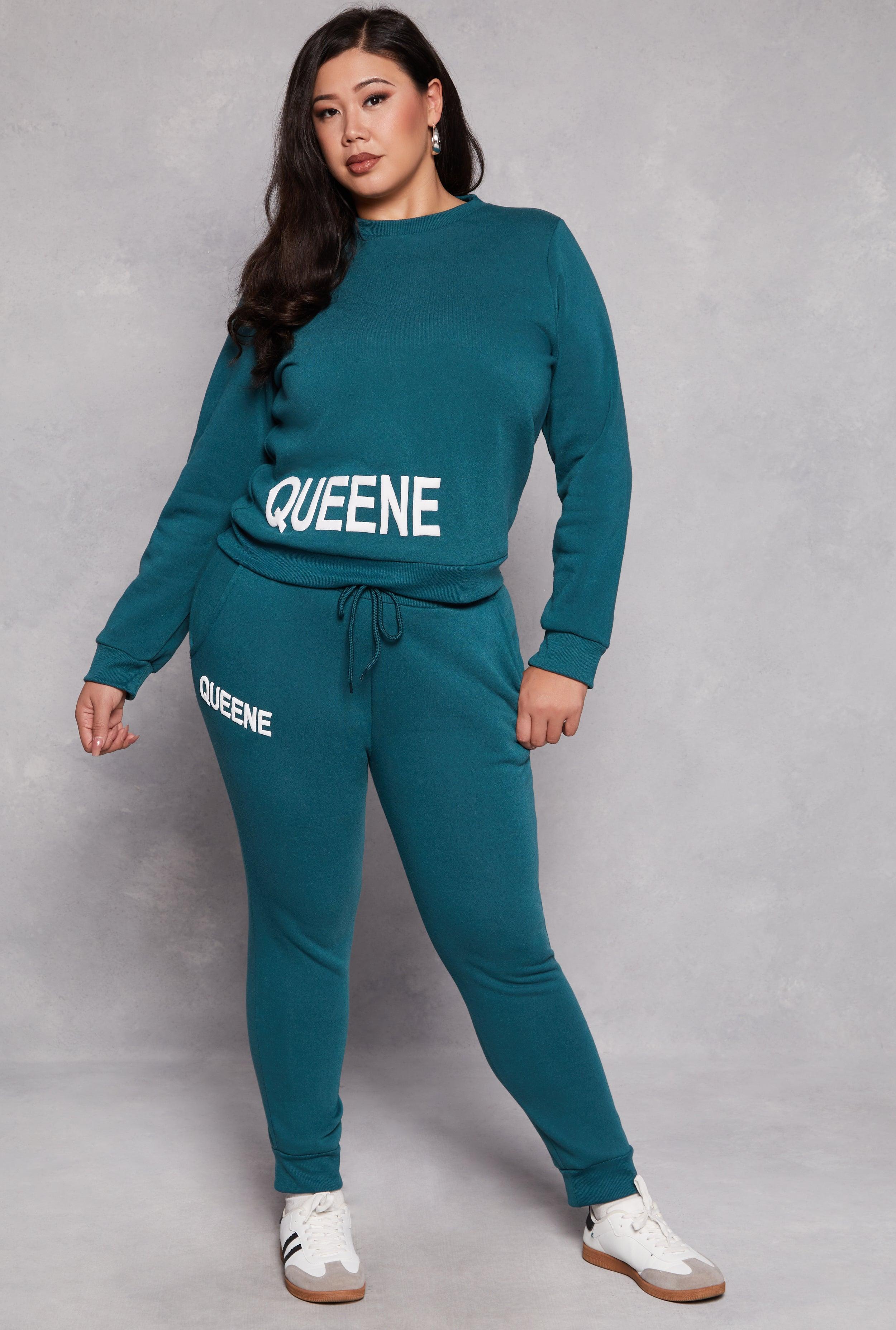 Womens Plus Size Queene Joggers Product Image