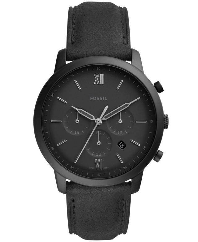 Fossil Neutra Chronograph Black Leather Watch Product Image