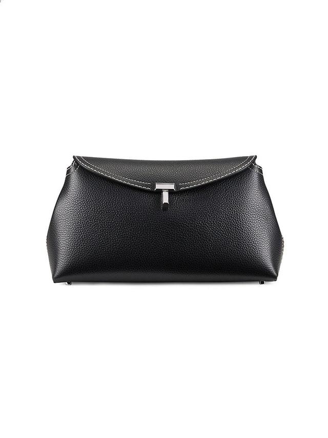 Womens T-Lock Leather Clutch Product Image