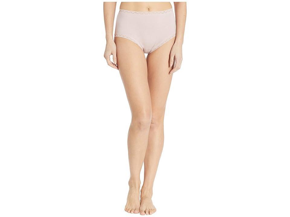 Natori Bliss Lace-Trim High Rise Cotton Brief 755058 Product Image