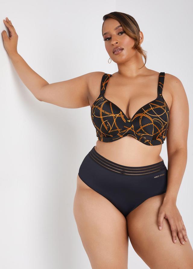 Plus Size Microfiber Sheer Waist Briefs Ashley Stewart Product Image