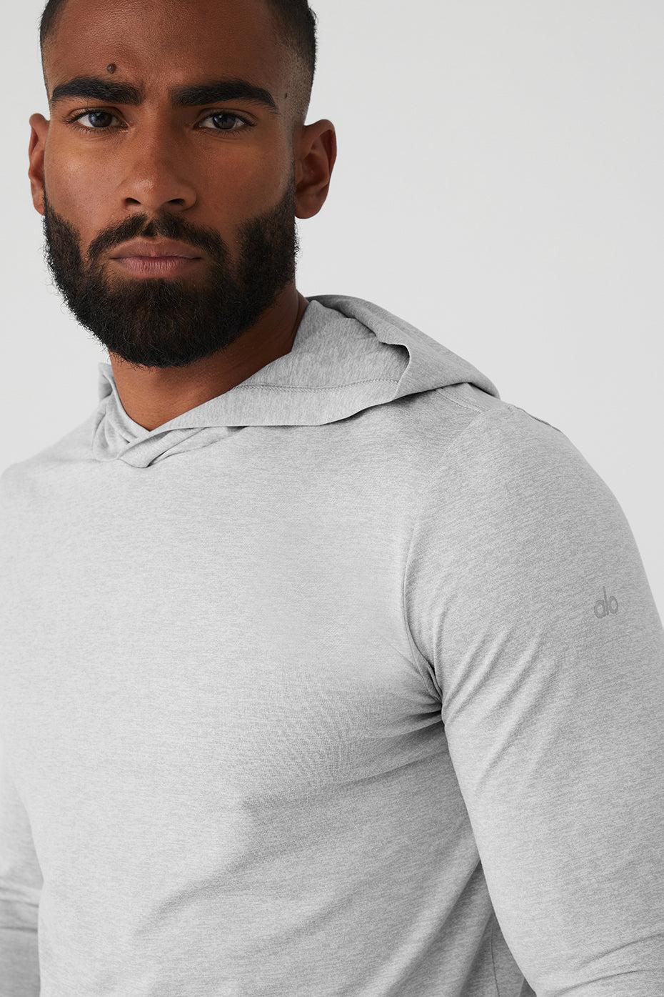 Conquer Reform Long Sleeve With Hood - Athletic Heather Grey Product Image