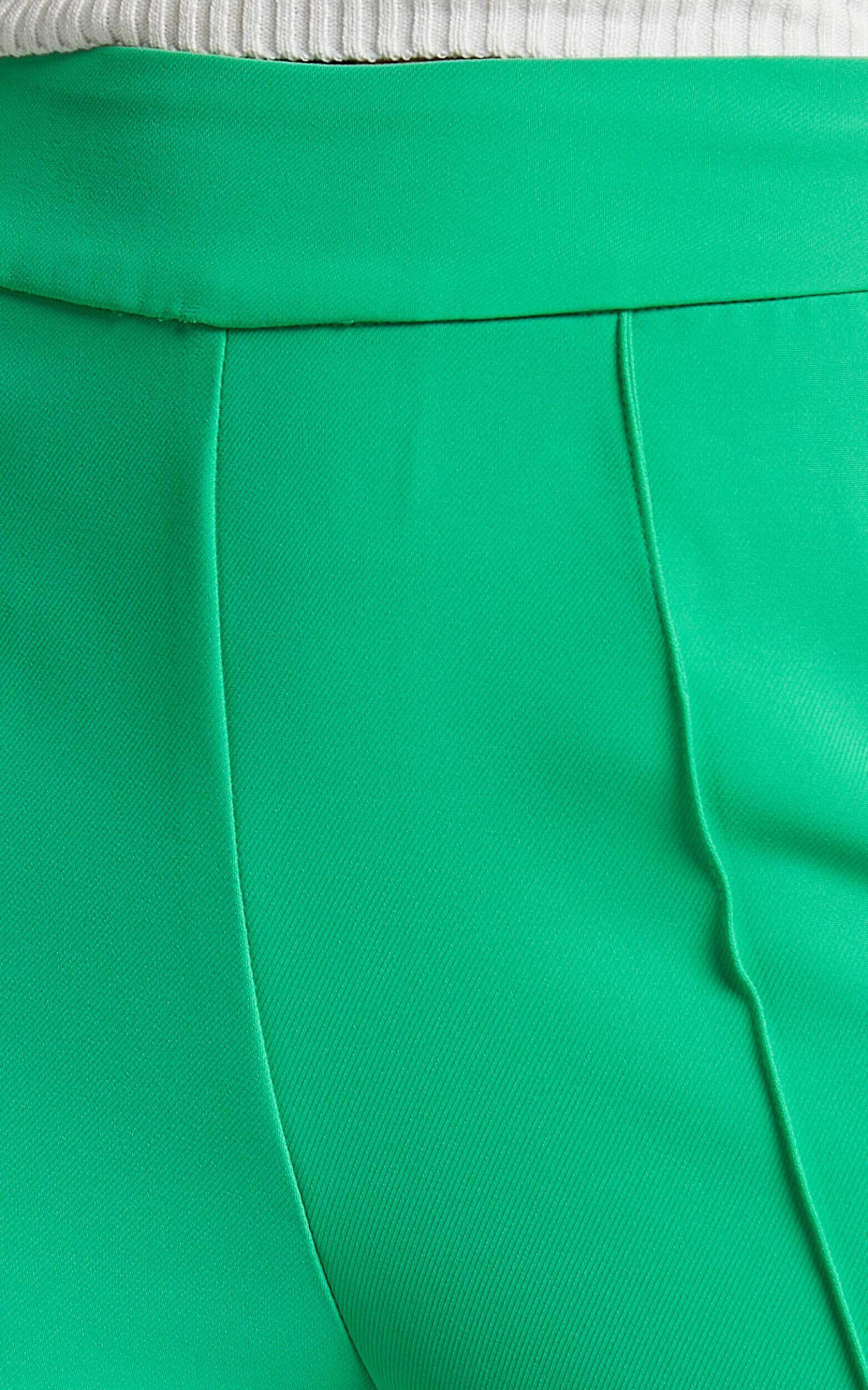 Jessa Pants - High Waisted Pants in Green Product Image