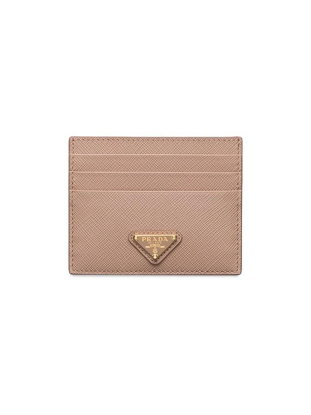 Womens Saffiano Leather Card Holder Product Image