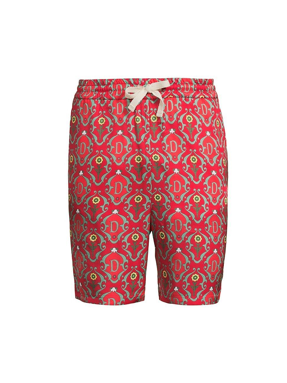 Mens Ornaments Drawstring Shorts Product Image