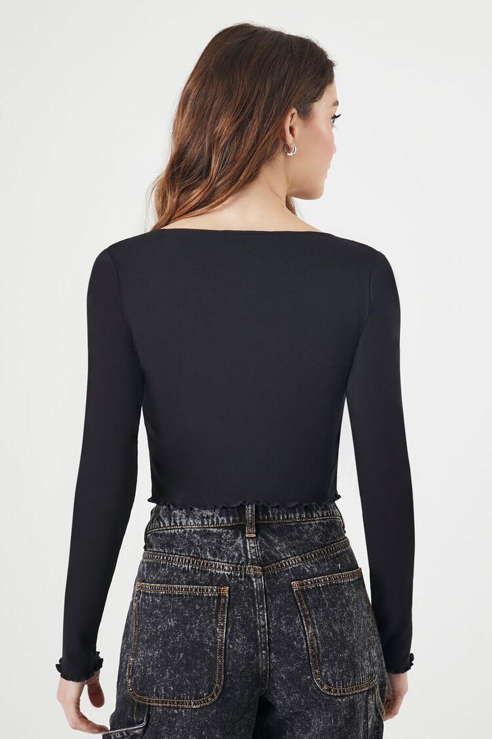 Lettuce-Edge Crop Top | Forever 21 Product Image