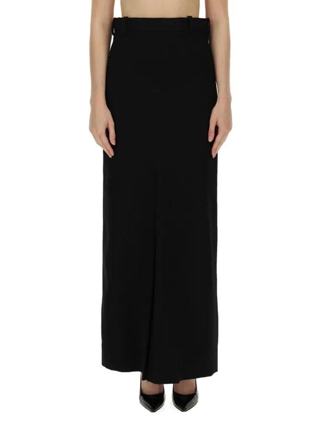 Wool Skirt In Black Product Image