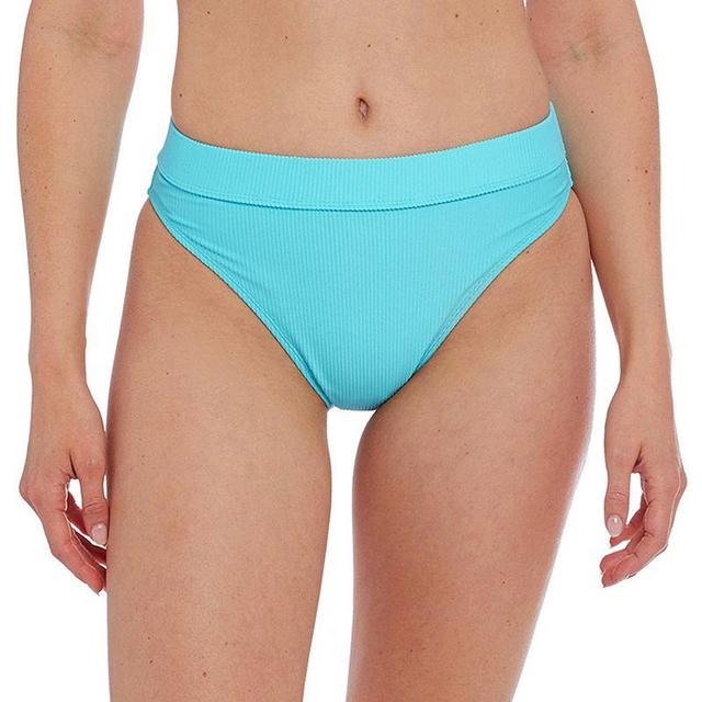 Juniors Cyn & Luca Banded High-Waist Bikini Bottoms, Womens Blue Product Image