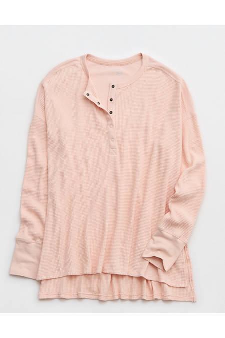 OFFLINE By Aerie Wow Waffle Henley T-Shirt Women's Product Image