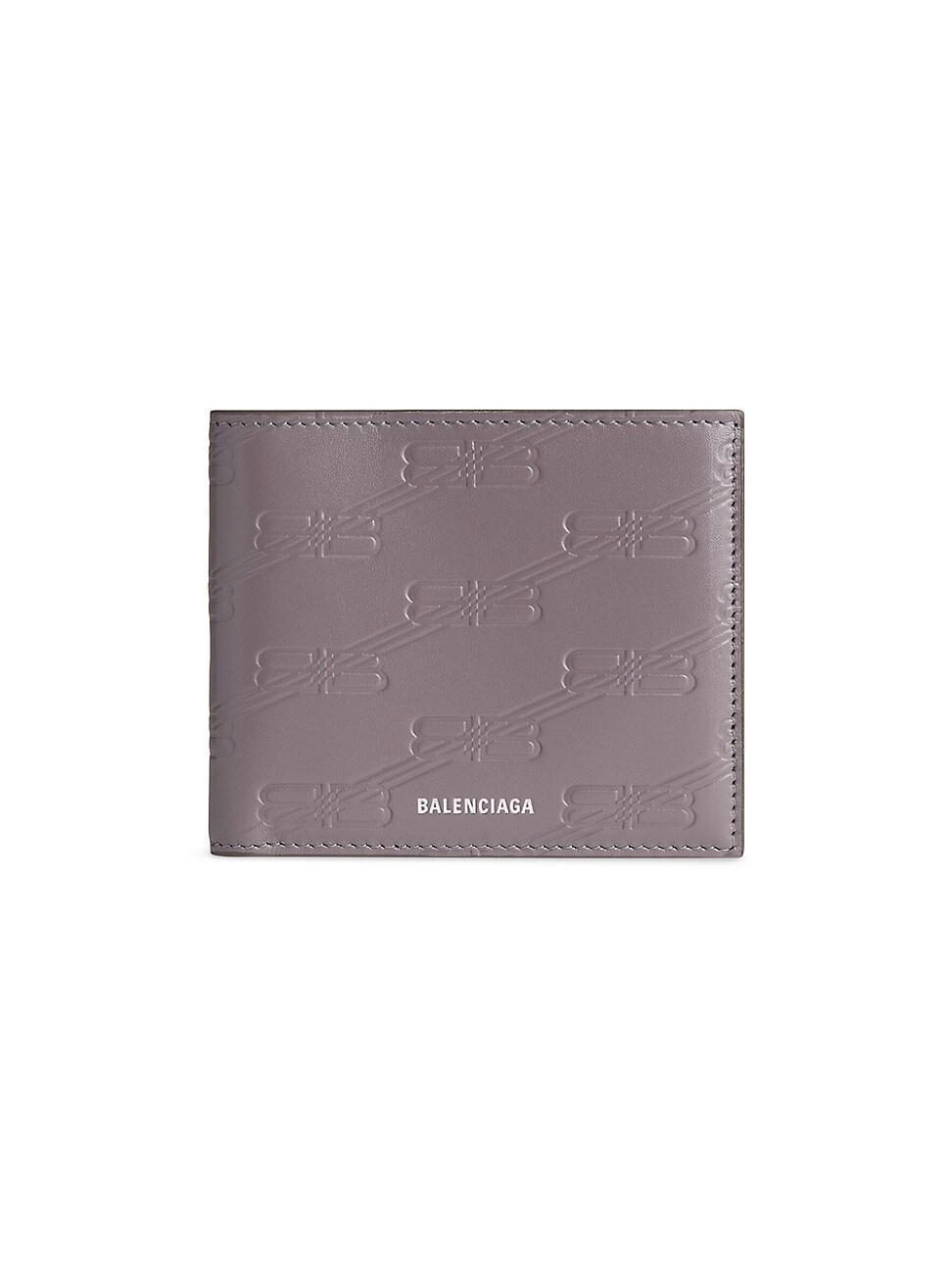 Mens Embossed Monogram Square Folded Wallet in Box Product Image