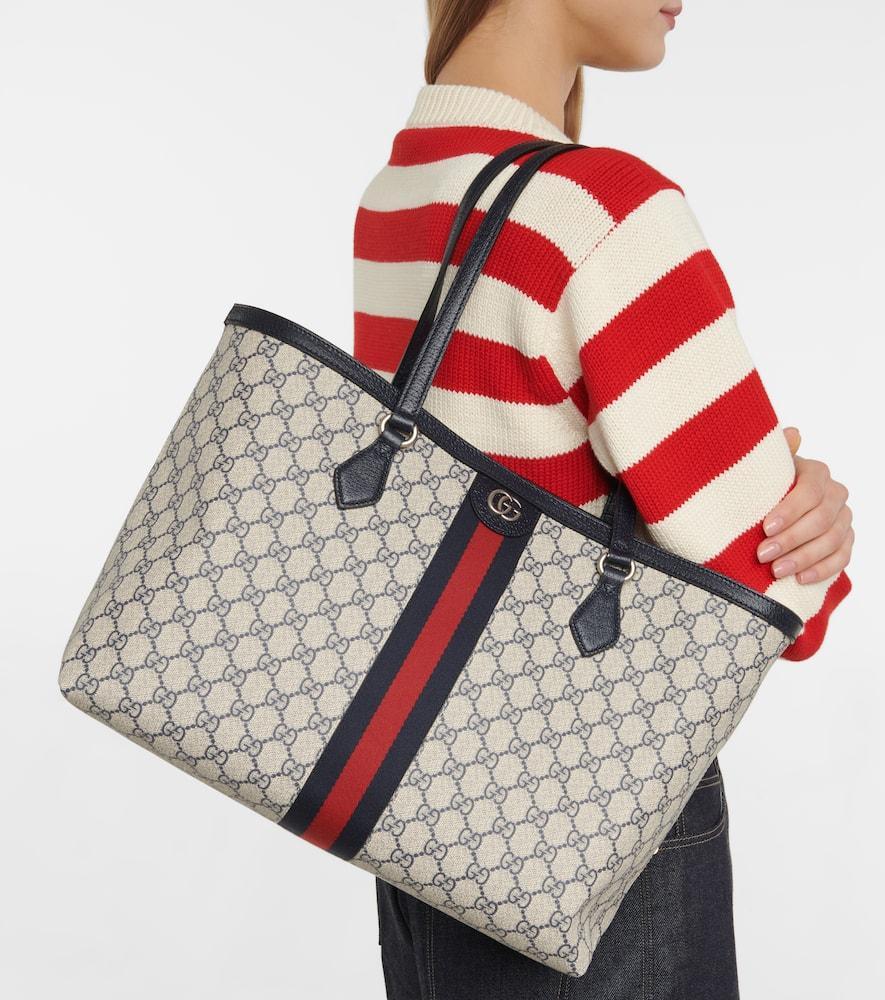 GUCCI Ophidia Medium Gg Tote In Beige Blu/blu/brb Product Image