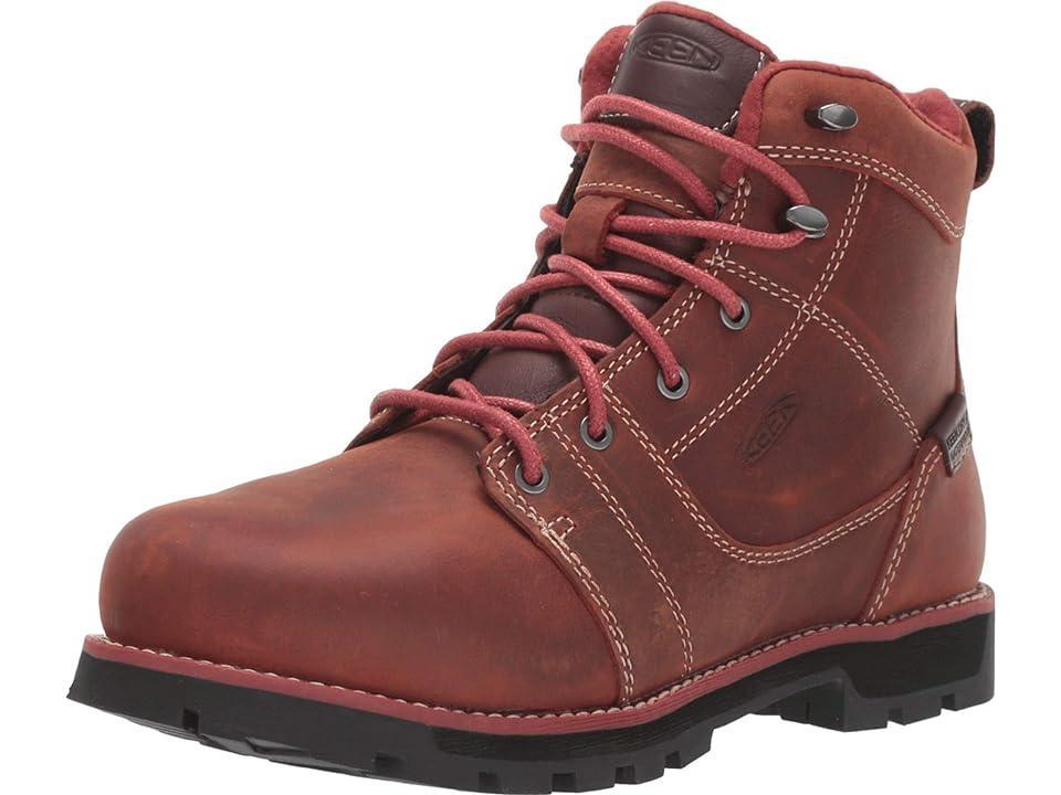 KEEN Utility Seattle 6 Aluminum Toe Waterproof (Gingerbread/Black) Women's Work Boots Product Image