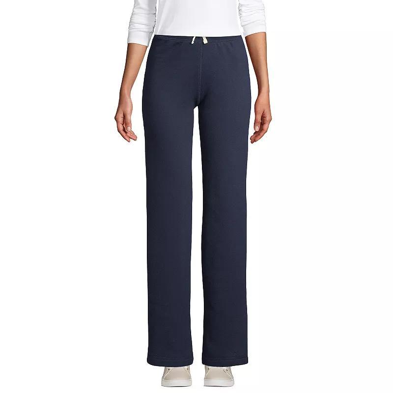 Womens Lands End Sweatpants Dark Blue Product Image