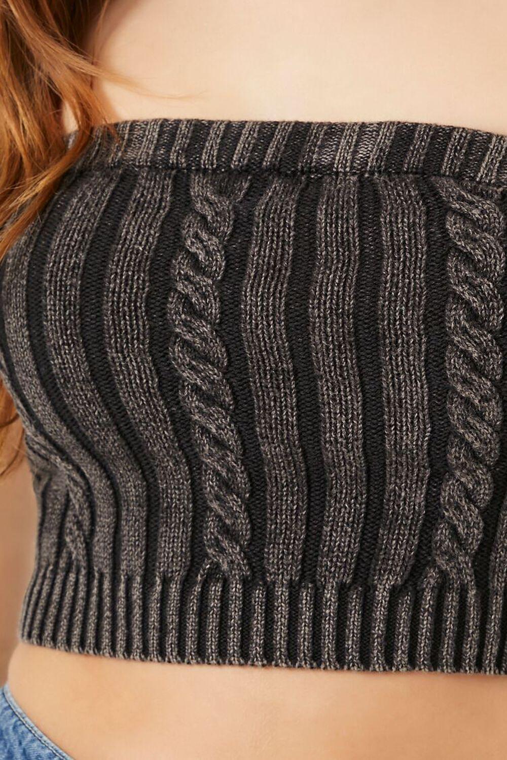 Cable Sweater-Knit Tube Top | Forever 21 Product Image