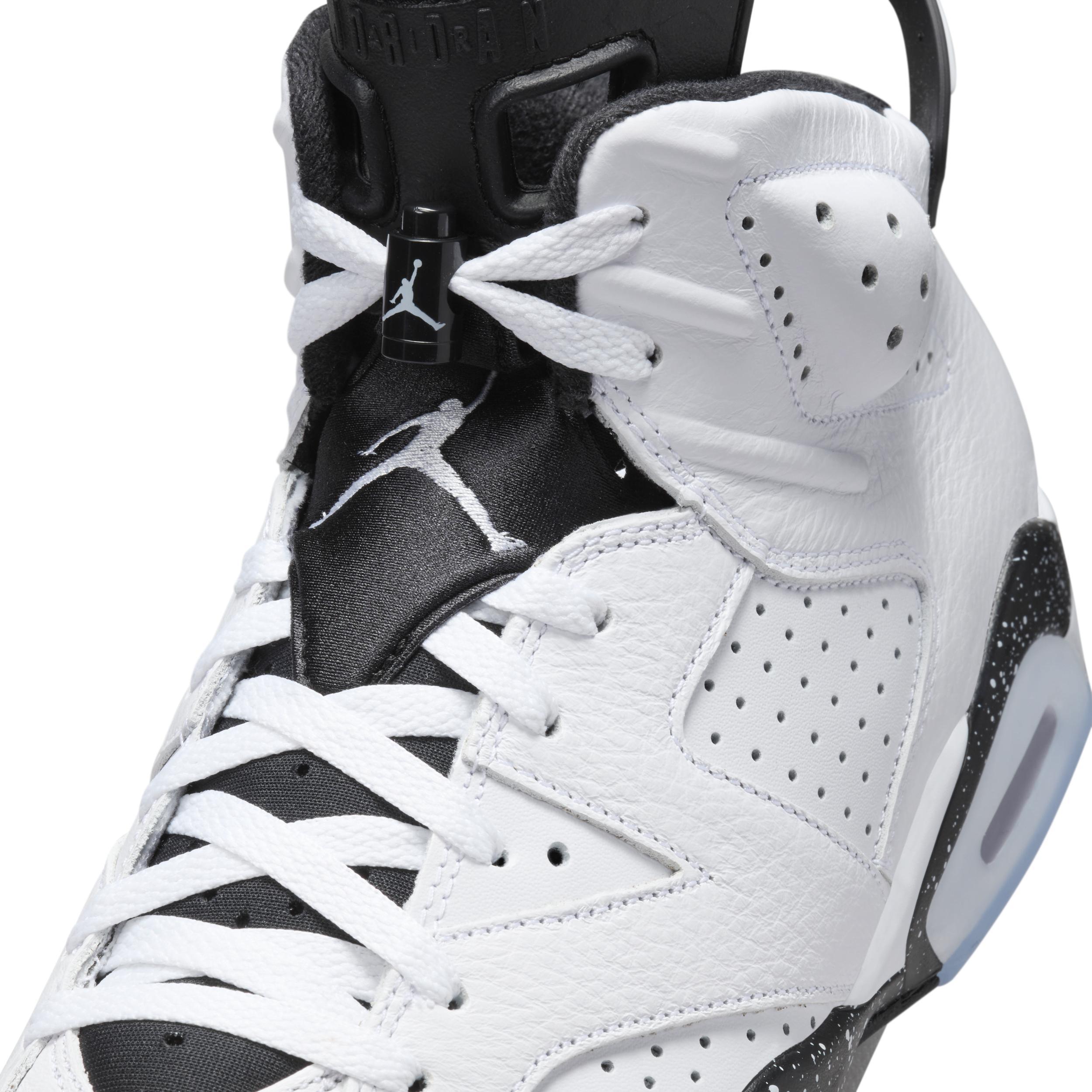 Jordan Mens Retro 6 - Basketball Shoes White/Black Product Image