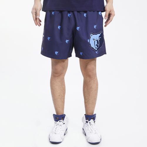 Pro Standard Mens Pro Standard Grizzlies Mini Logo Woven Short - Mens Navy/Navy Product Image