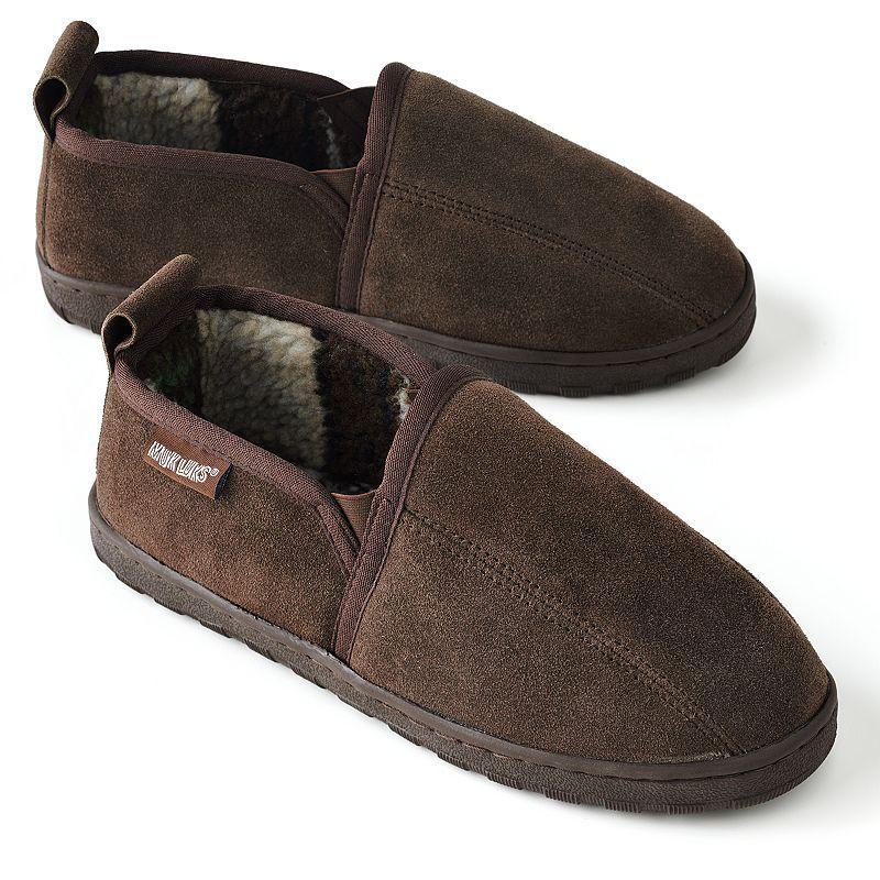 MUK LUKS Berber Fleece Mens Slippers Brown Product Image