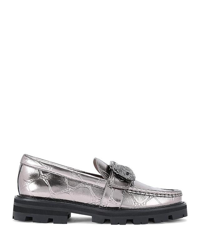 Kurt Geiger London Womens Mayfair Metallic Loafers Product Image