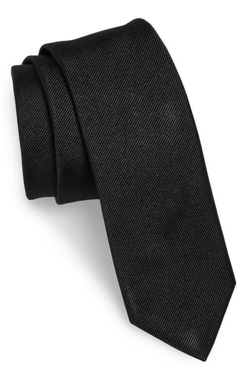 BOSS Solid Silk Skinny Tie Product Image