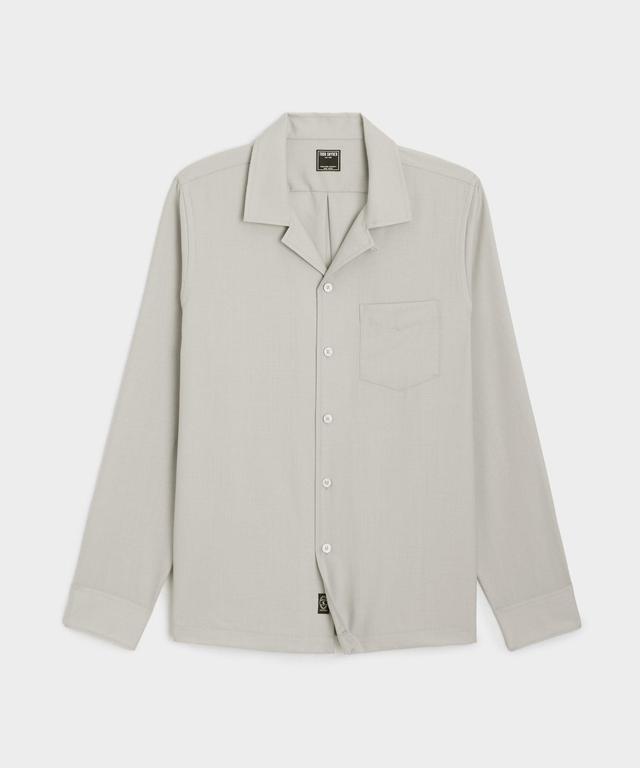 Merino Hollywood Shirt in Stone Product Image