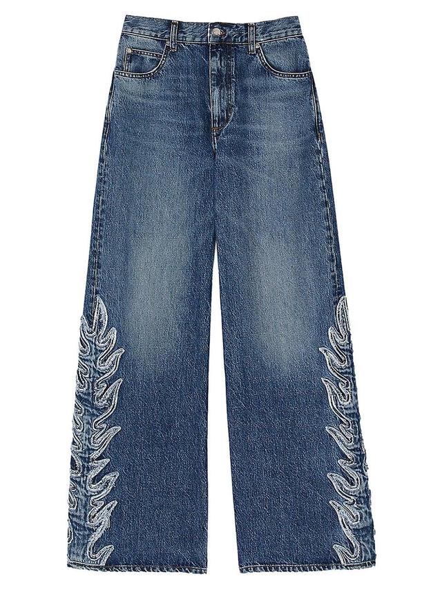 Womens Flared Flame Jeans Product Image